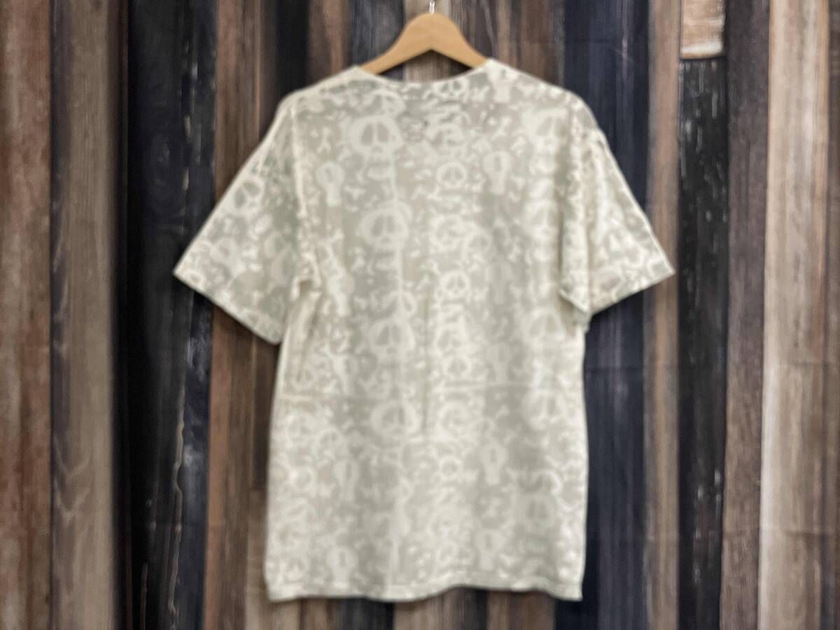 STUSSY ステューシー メキシコ製  スカルプリントTEE 半袖Tシャツ サイズM カラーホワイト 