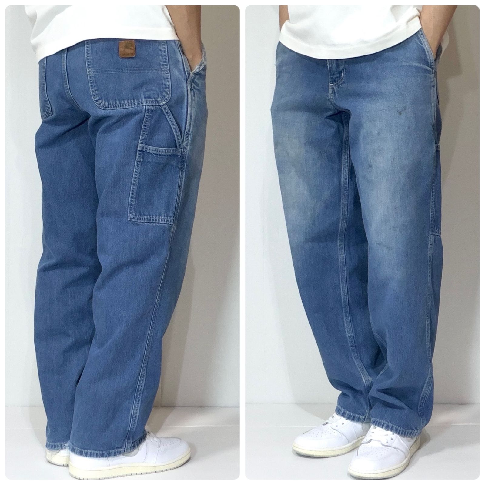 美フェード Carhartt 382-83 32x30 Dungaree Fit カーハート デニム 