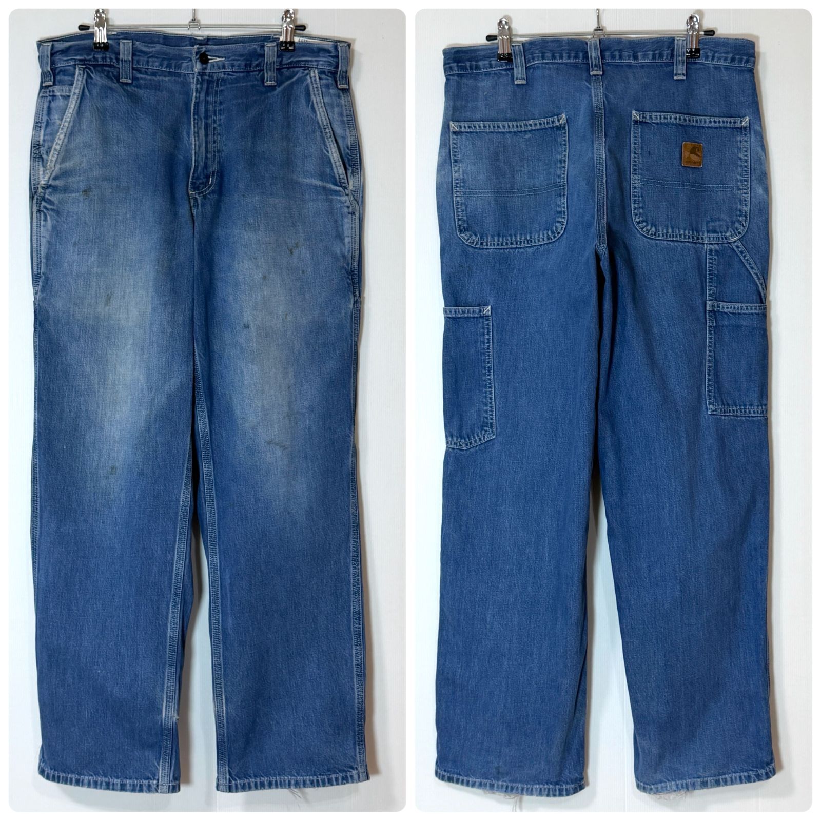美フェード Carhartt 382-83 32x30 Dungaree Fit カーハート デニム