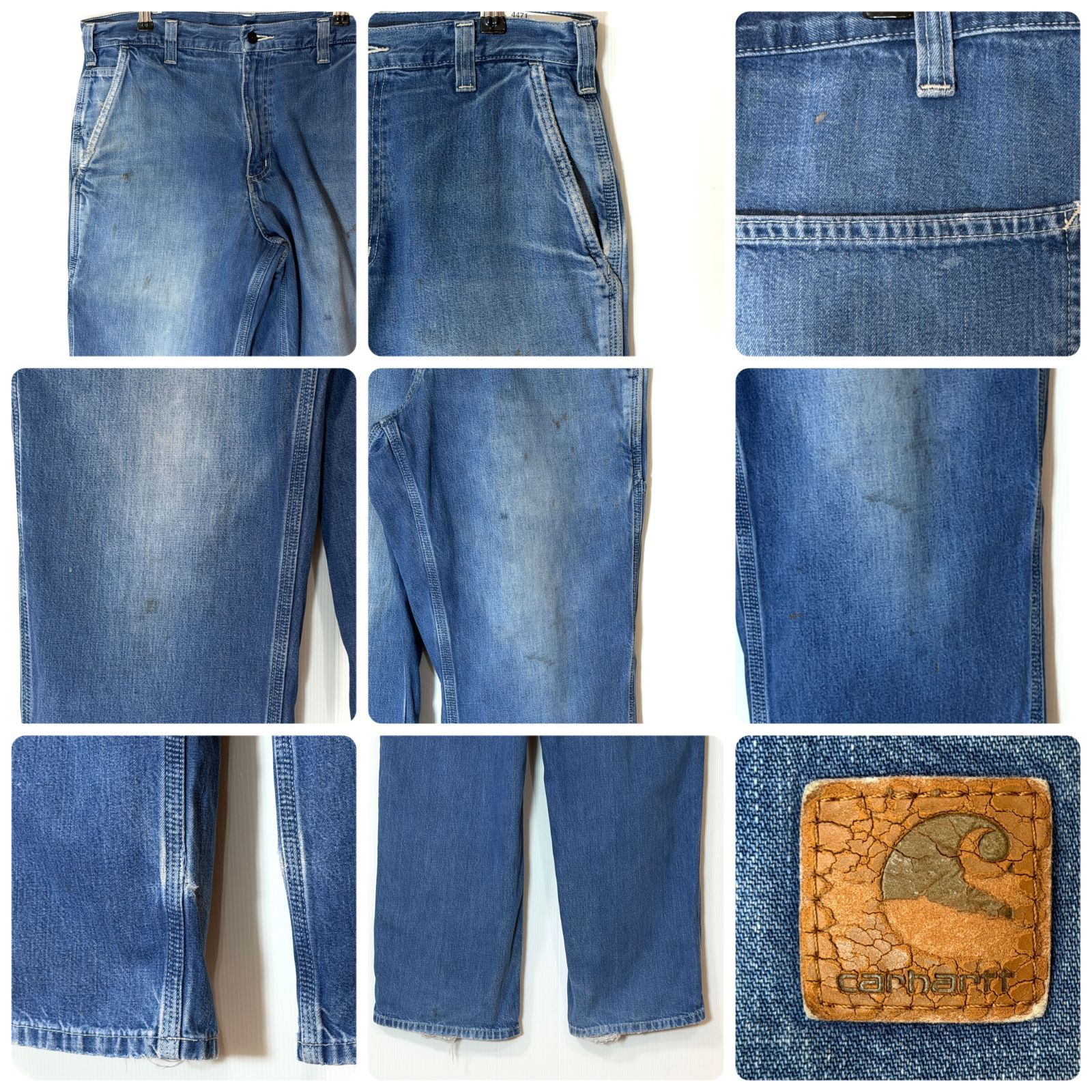 美フェード Carhartt 382-83 32x30 Dungaree Fit カーハート デニム 