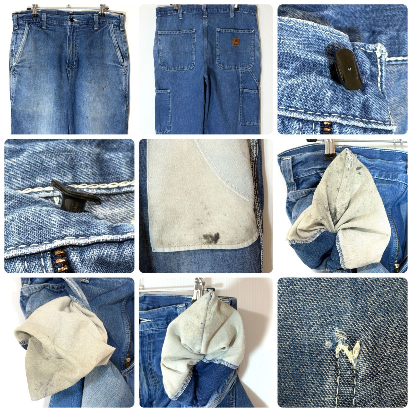 美フェード Carhartt 382-83 32x30 Dungaree Fit カーハート デニム 