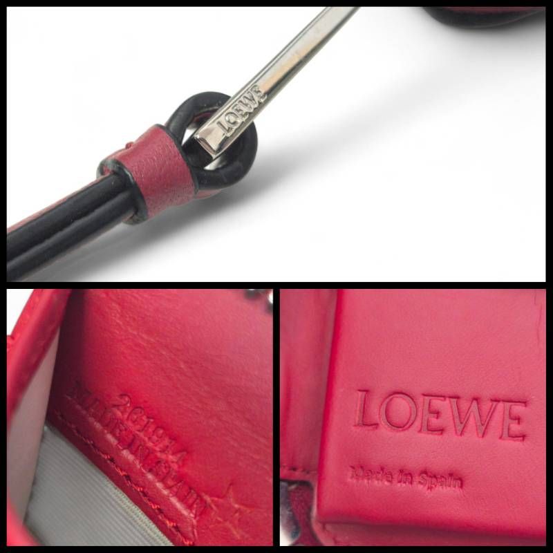LOEWE ロエベ 二つ折り財布 メイズ スクエアジップウォレット レザー
