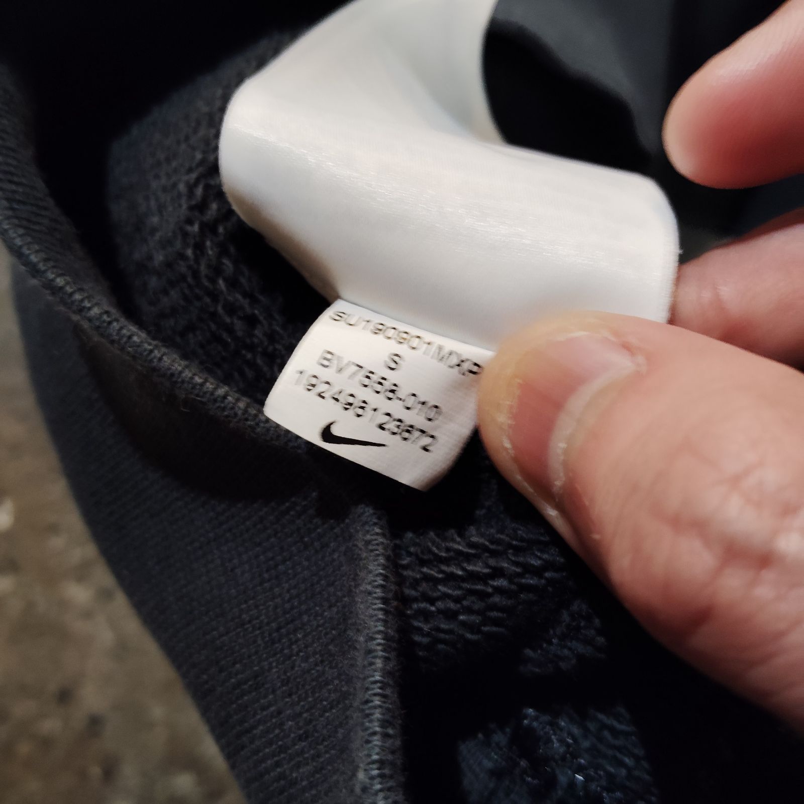 Supreme × NIKE Stripe Hooded Sweatshirt ブラック×ホワイト S