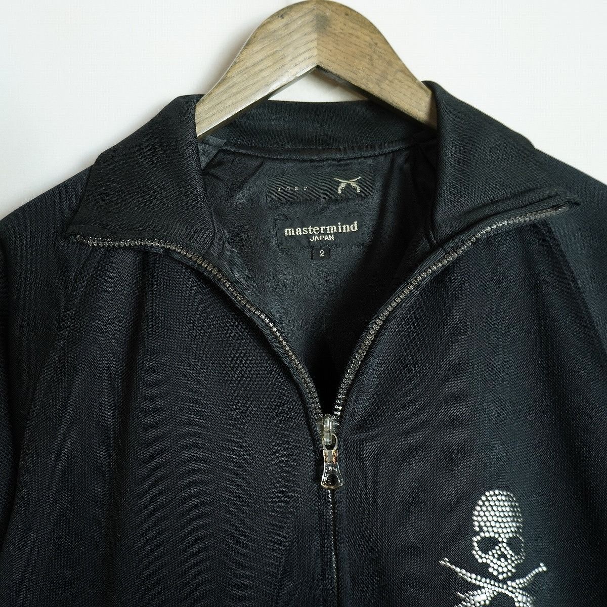 MASTERMIND JAPAN モッズコート　スカルプリント　ドクロ　MMJ マスターマインドジャパン プルオーバーパーカー ロゴ ドクロ ダメージ