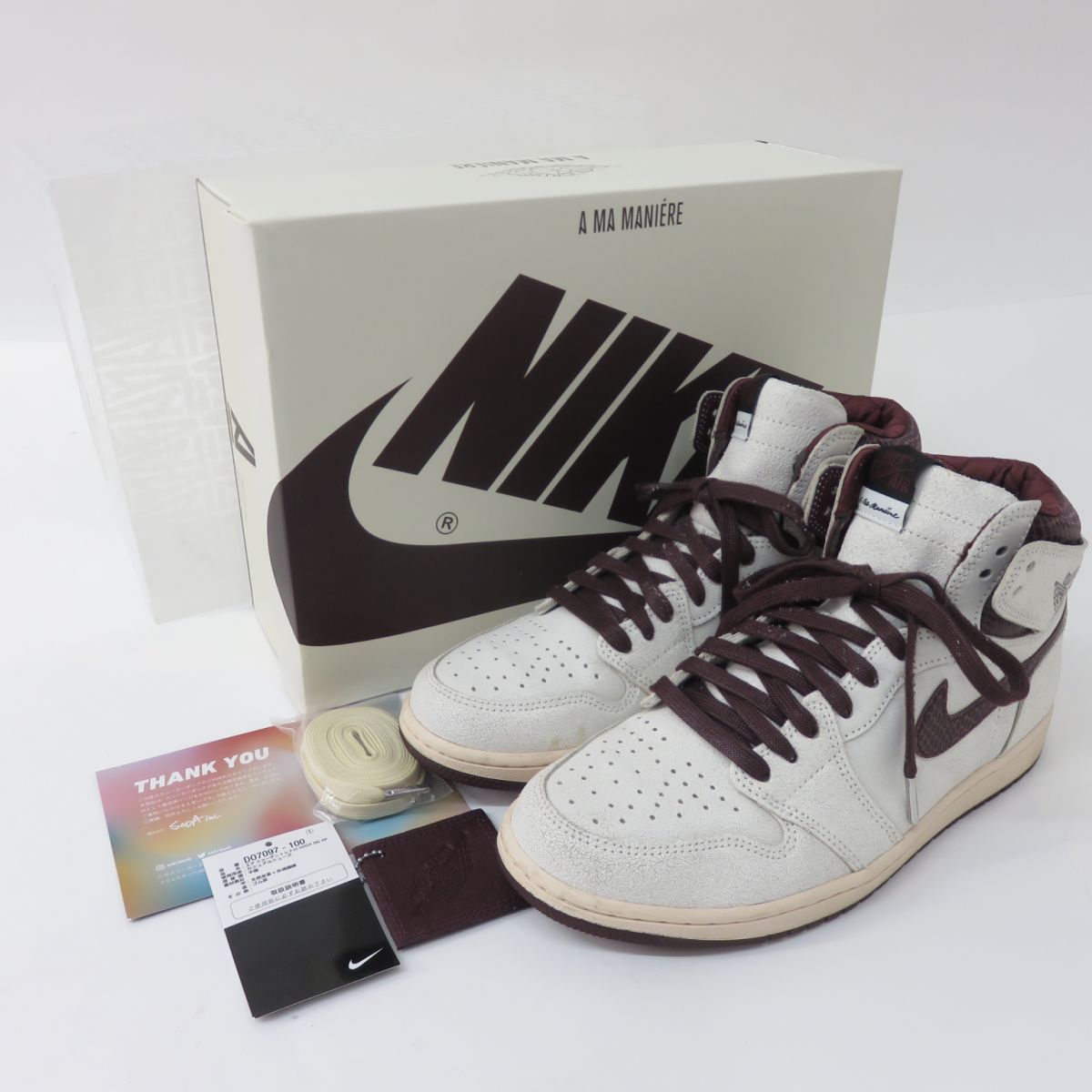 A Ma Maniere × NIKE AIR JORDAN 1 RETRO HIGH OG アママニエール ナイキ エアジョーダン DO7097-100 US10 28cm 箱有 ※
