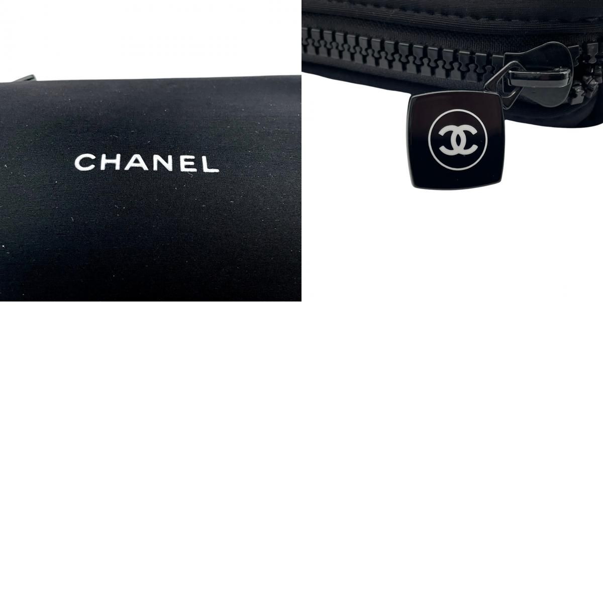 【美品】CHANEL ケース ポーチ ニュートラベル ココマーク ブラック 美品 シャネル CHANEL ニュートラベルライン ポーチ クラッチバッグ