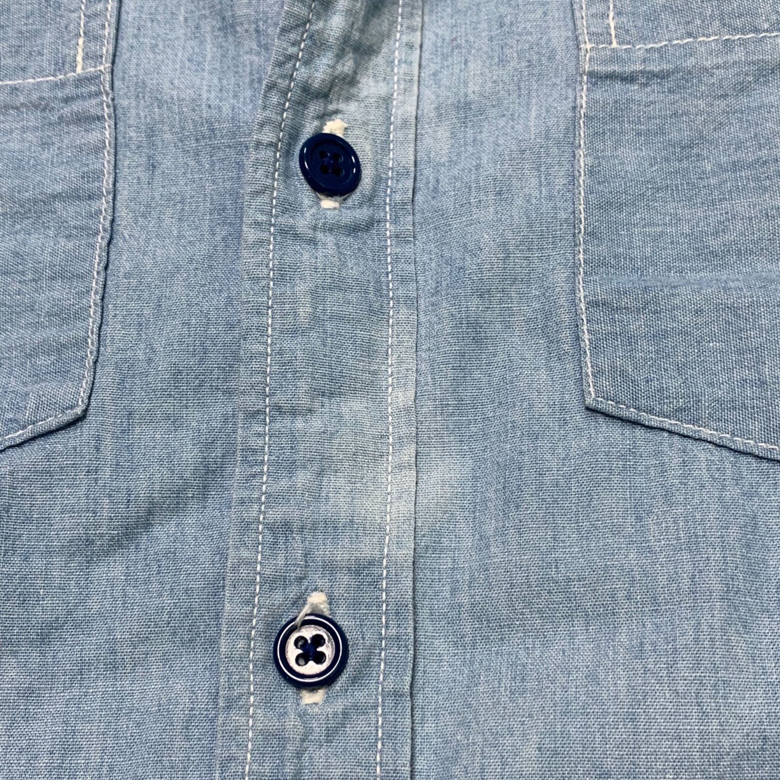 WACKO MARIA Work Shirt - Cotton Chambray - ワークシャツ