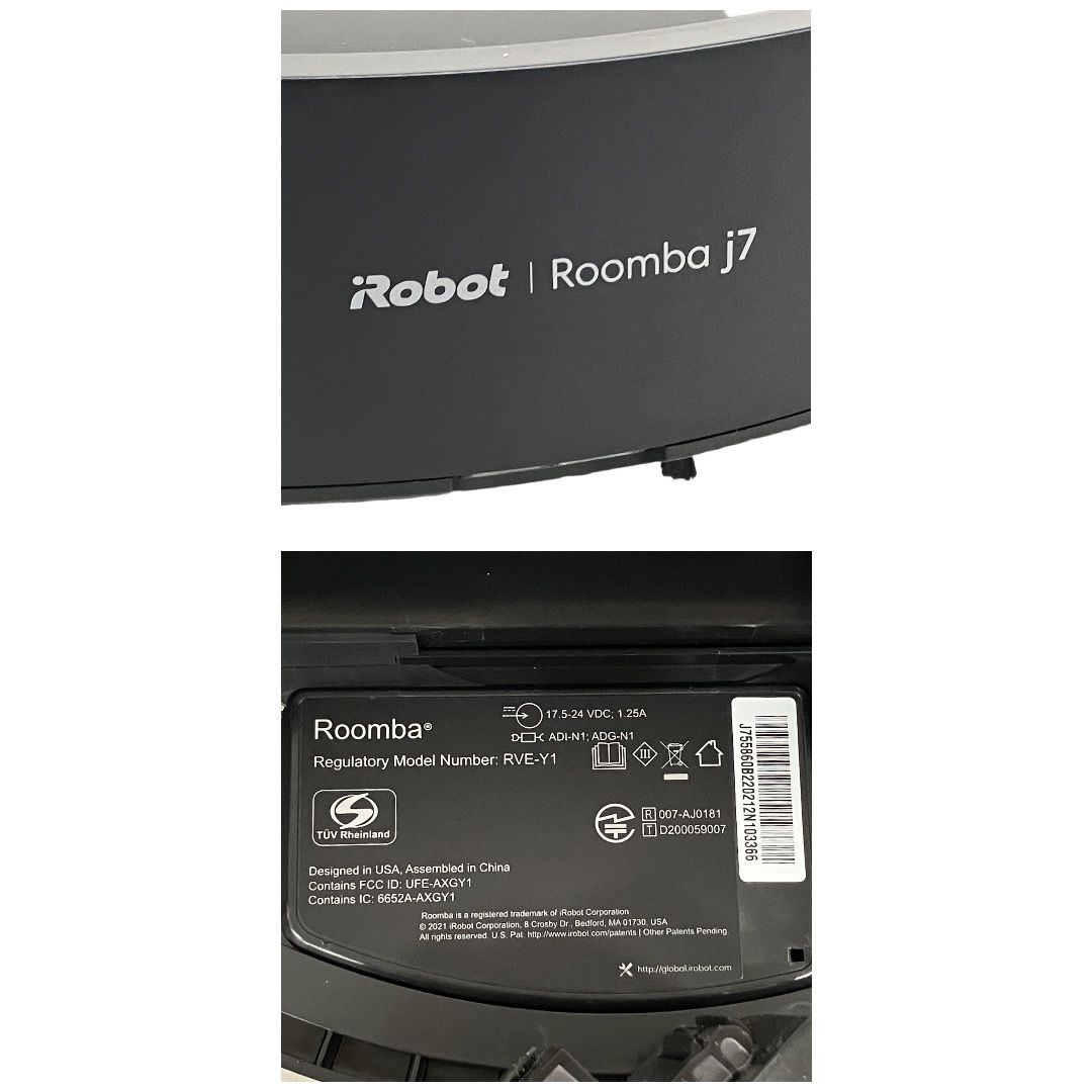 irobot roomba j7 + j755860 お掃除ロボット ブラック 家電 ルンバ