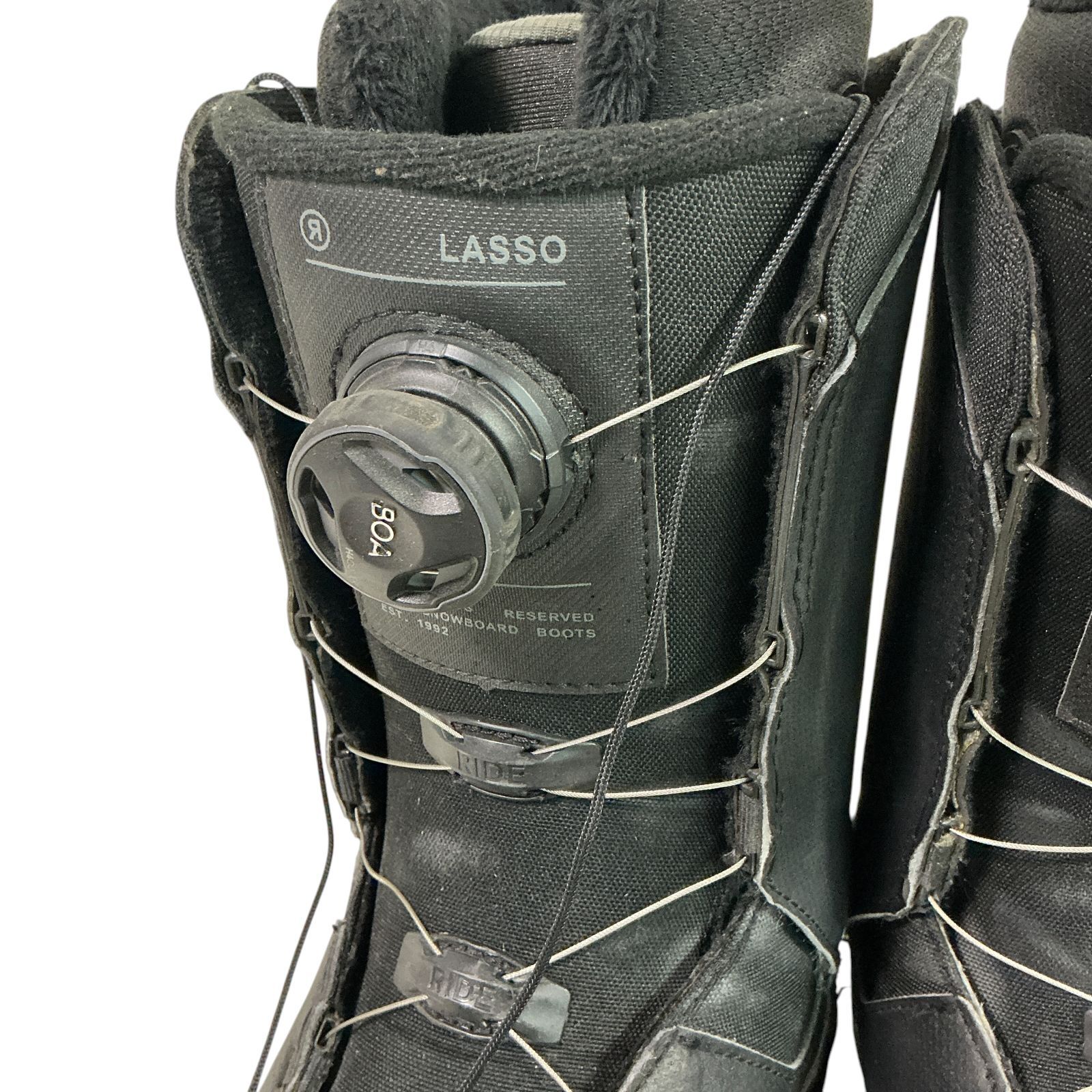 RIDE ライド LASSO BOA スノーボードブーツ ブラック US8.5 26.5cm相当