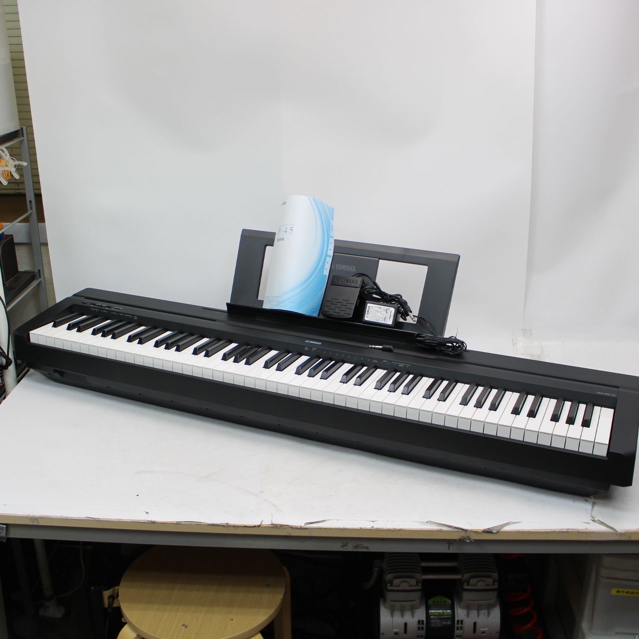 YAMAHA P-45B ヤマハ 電子ピアノ 88鍵 付属品多数 【送料込み】 shimamura_mt0148922