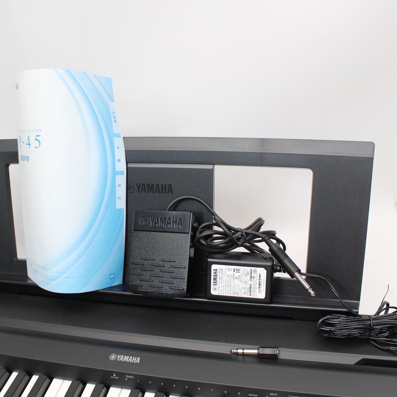 766)【美品】YAMAHA P-45B 電子 ピアノ 2021年製 ブラック 88鍵 楽器