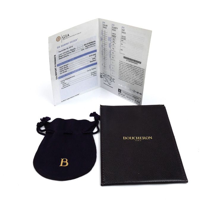 Boucheron ブシュロン K18YG イエローゴールド クルドパリ ソリテール