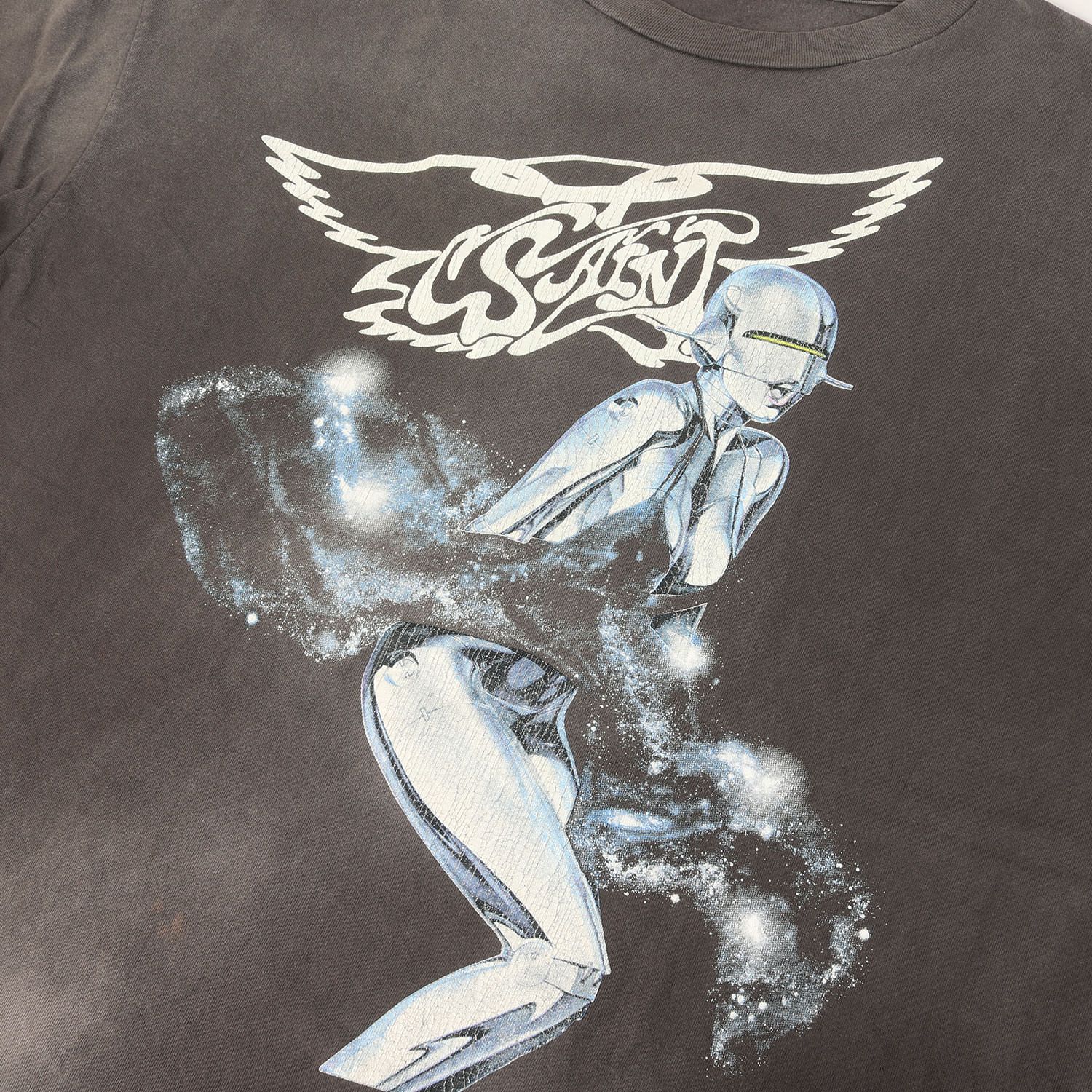 美品】SAINT MICHAEL セントマイケル Tシャツ ブラック 黒 サイズ:XXL 