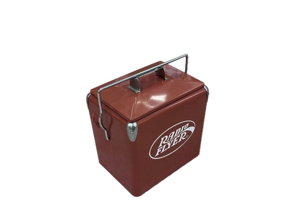 Radio Flyer レトロ調スチール製クーラーボックス、販売中！【NB1158】 ▽RADIO FLYER レトロクーラーボックス 赤 10892 - メルカリ
