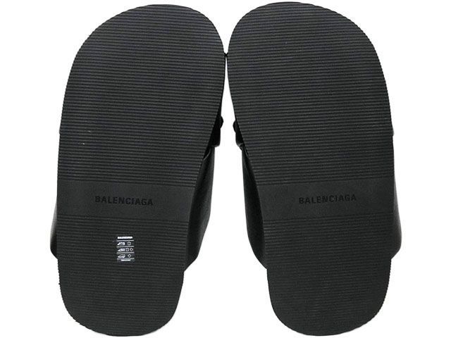 未使用品】バレンシアガ BALENCIAGA サンセット フラット BB サンダル