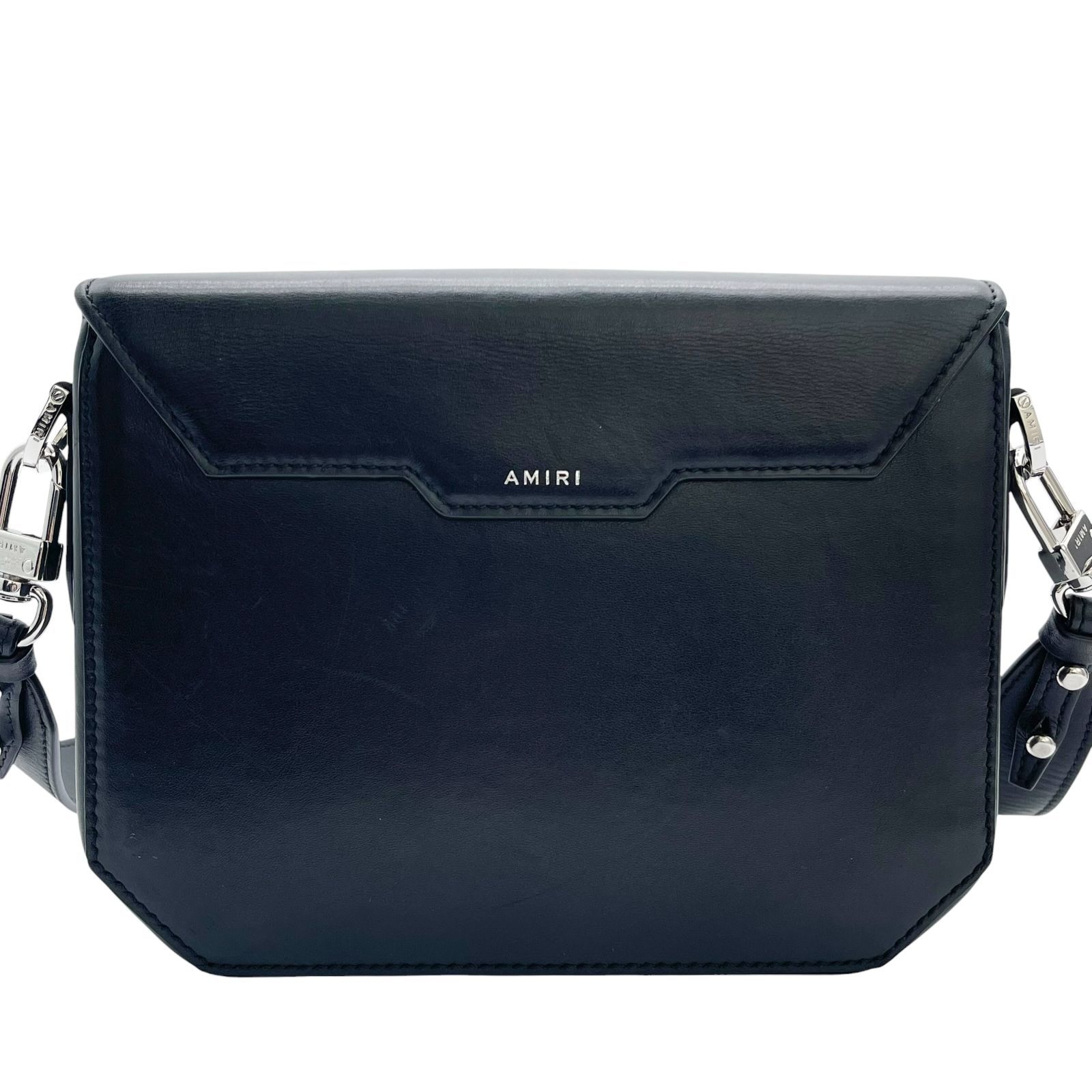 AMIRI アミリ ナッパレザーフラップクロスボディバッグ ショルダー
