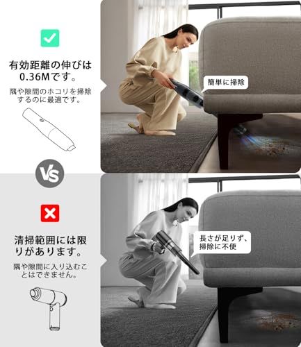 【新登場】ハンディクリーナー コードレス 26000Pa 吸引力強化 車用掃除p ☆新品☆【新登場】ハンディクリーナー コードレス 26000Pa 吸引力強化