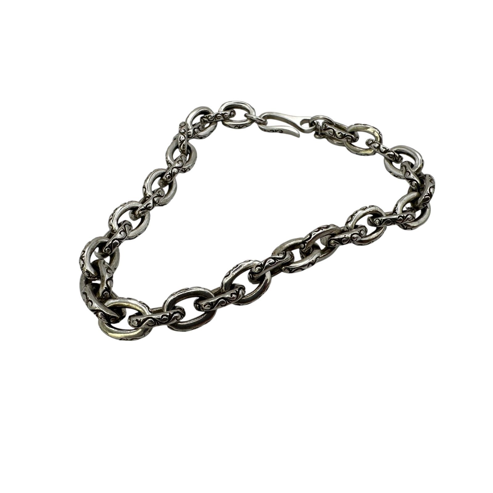【SAAD】 サード ブレスレット SANA スターリング刻印 ブレス 20.3g 約18cm SV シルバー メンズ レディース ユニセックス アクセサリー 【中古品】 USED-AB 【9356】