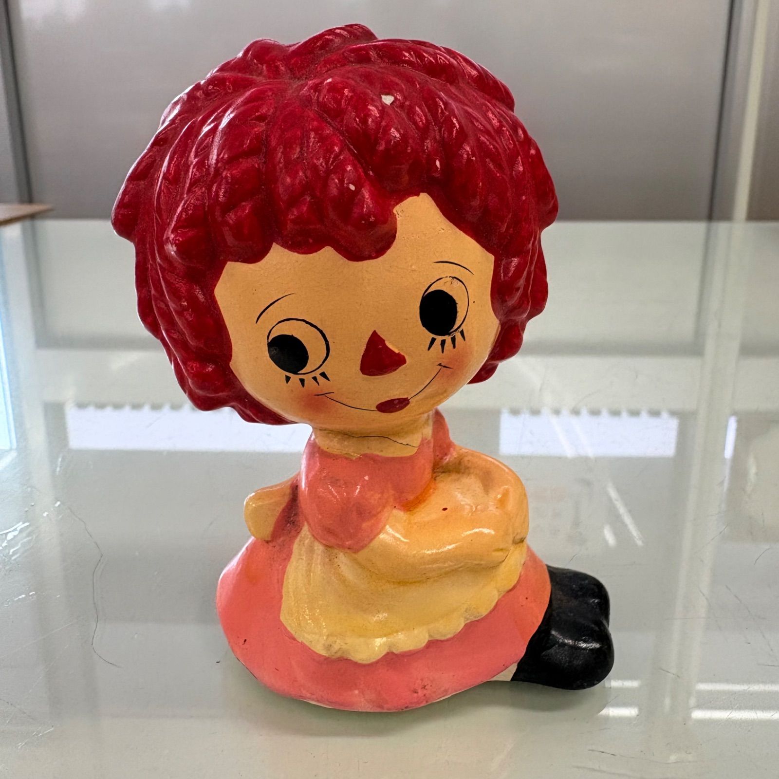 ラガディ・アン（Raggedy Ann）陶器製フィギュア 置物 アンティーク