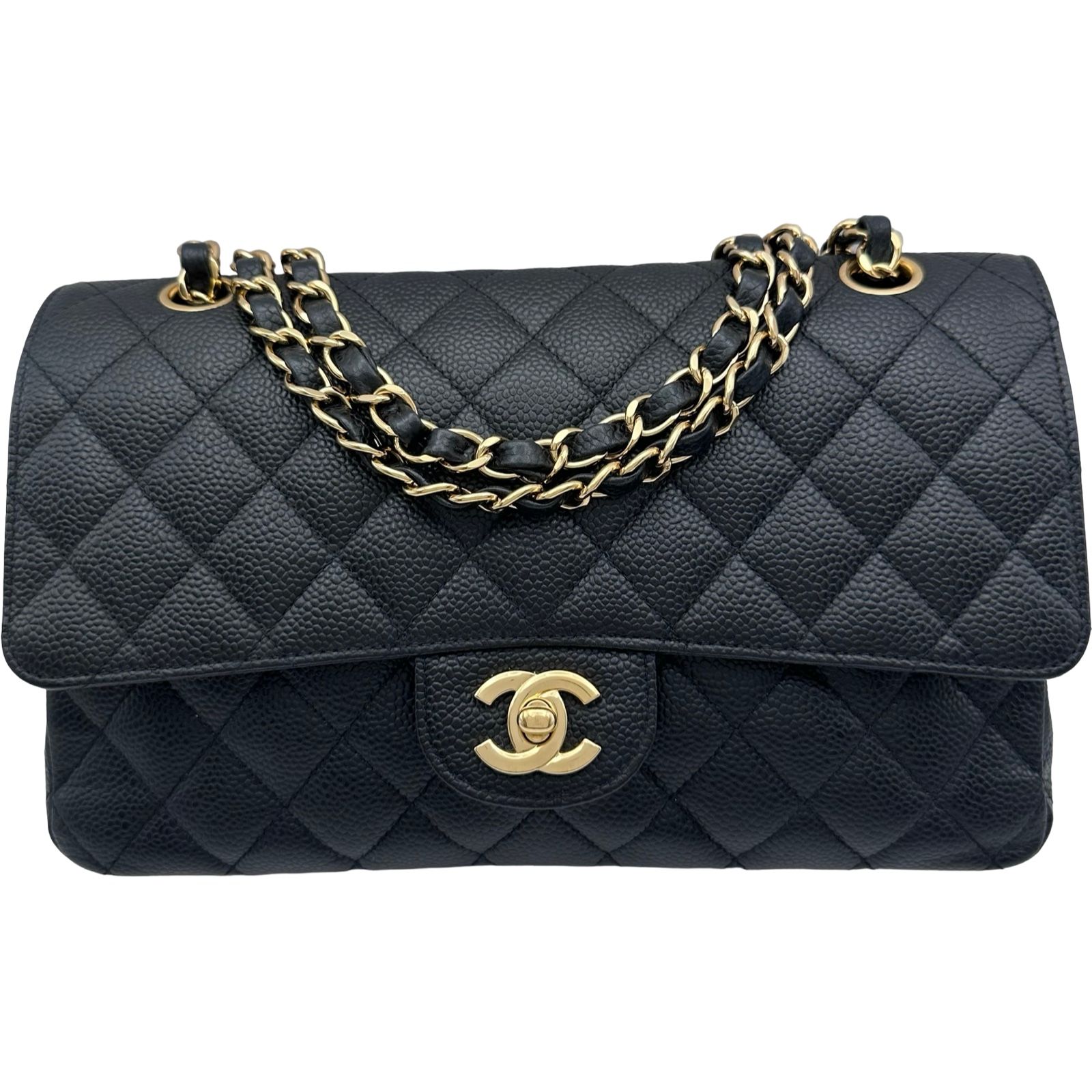シャネル CHANEL マトラッセ25 A01112 15番台 ブラック ゴールド金具