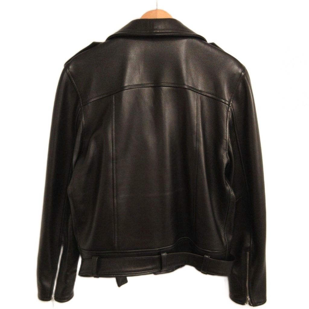 アーネストダブルベイカー ERNEST W BAKER 25AW ライダース ジャケット ダブル ラムレザー L 黒 ブラック - メルカリ