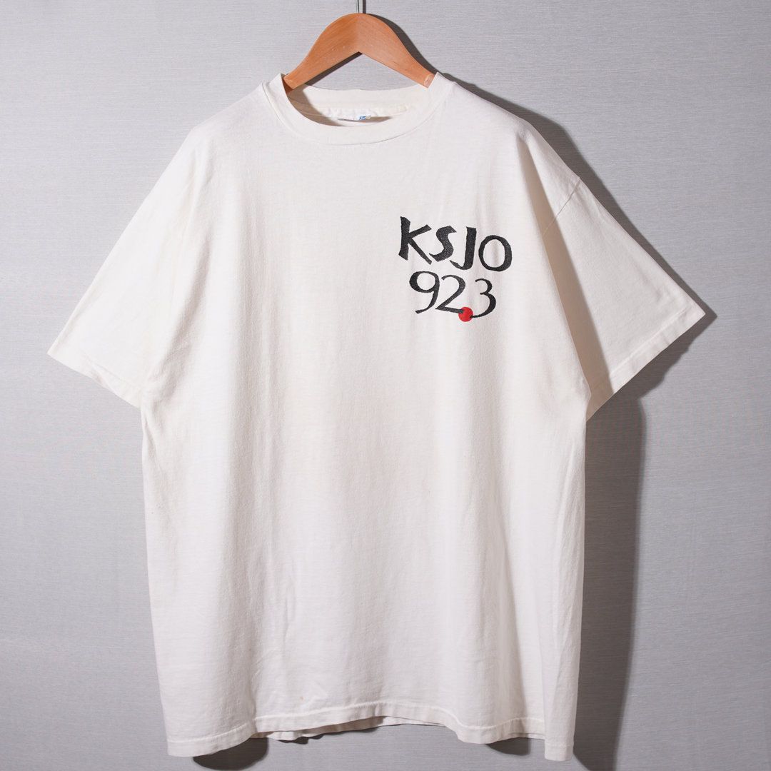 90s USA製 ヴィンテージ Tシャツ XL ホワイト Hanes ヘインズ KSJO 923