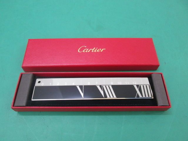 未使用 CARTIER カルティエ 定規/スケール 長さ13cm(0419EI)PTK-1S