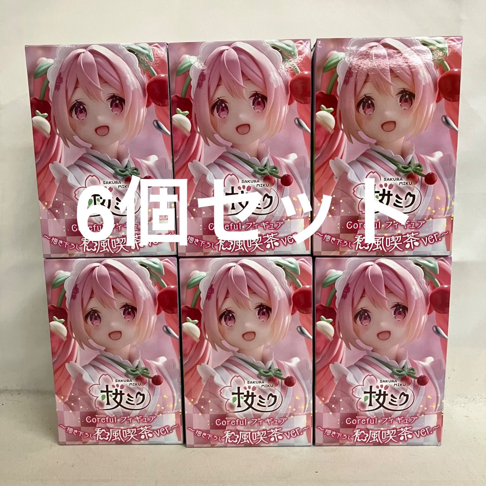 未開封 初音ミク Corefulフィギュア 桜ミク 和風喫茶 フィギュア 6個 