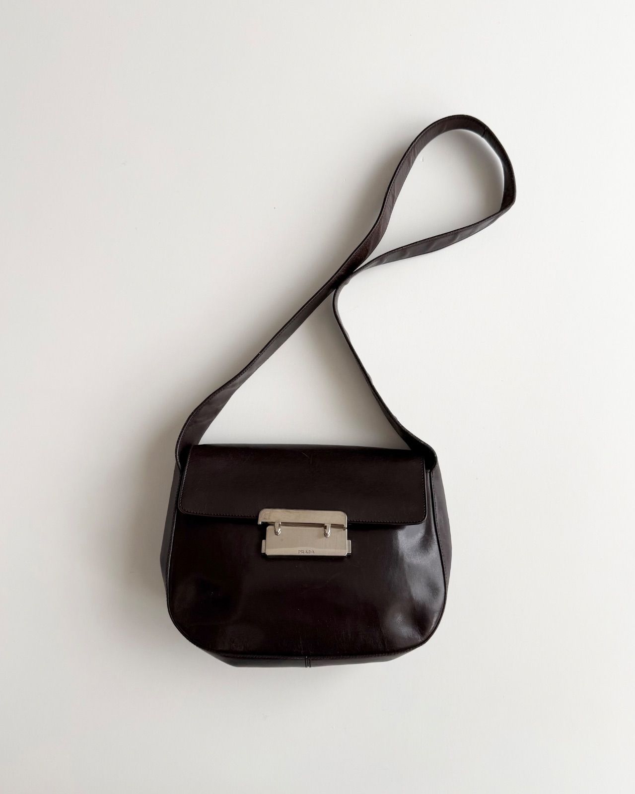 FW1998 PRADA LEATHER SHOULDER BAG プラダ 1998年 archive アーカイブ