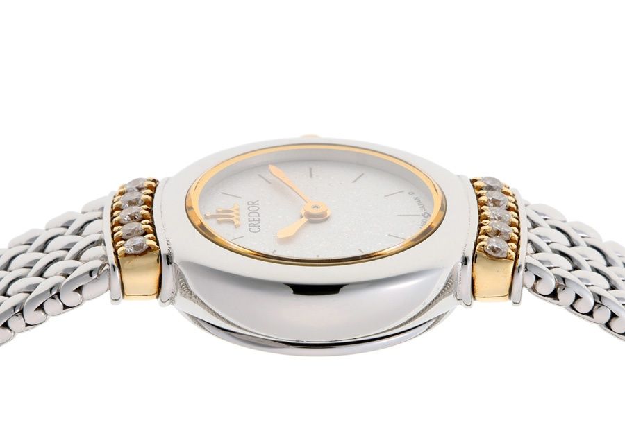 セイコー / SEIKO　クレドール　GKTE010 / 1E70-0100　アイボリー　クオーツ　K18YGラグ・ダイヤモンド 【中古】 セイコー / SEIKO クレドール GKTE010 / 1E70-0100 アイボリー