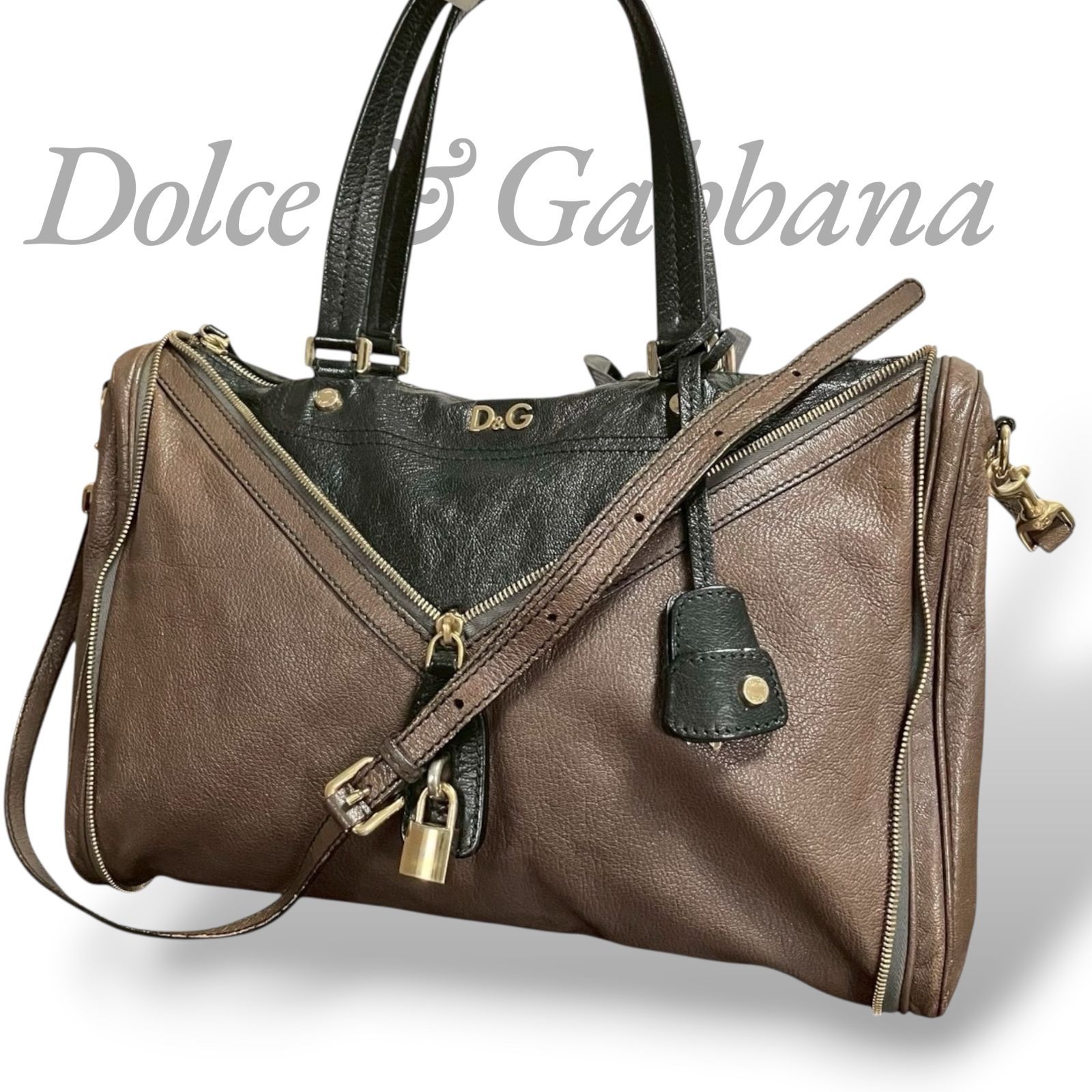 MY0570】Dolce ＆ Gabbana D&G ドルチェアンドガッバーナ 2way トート