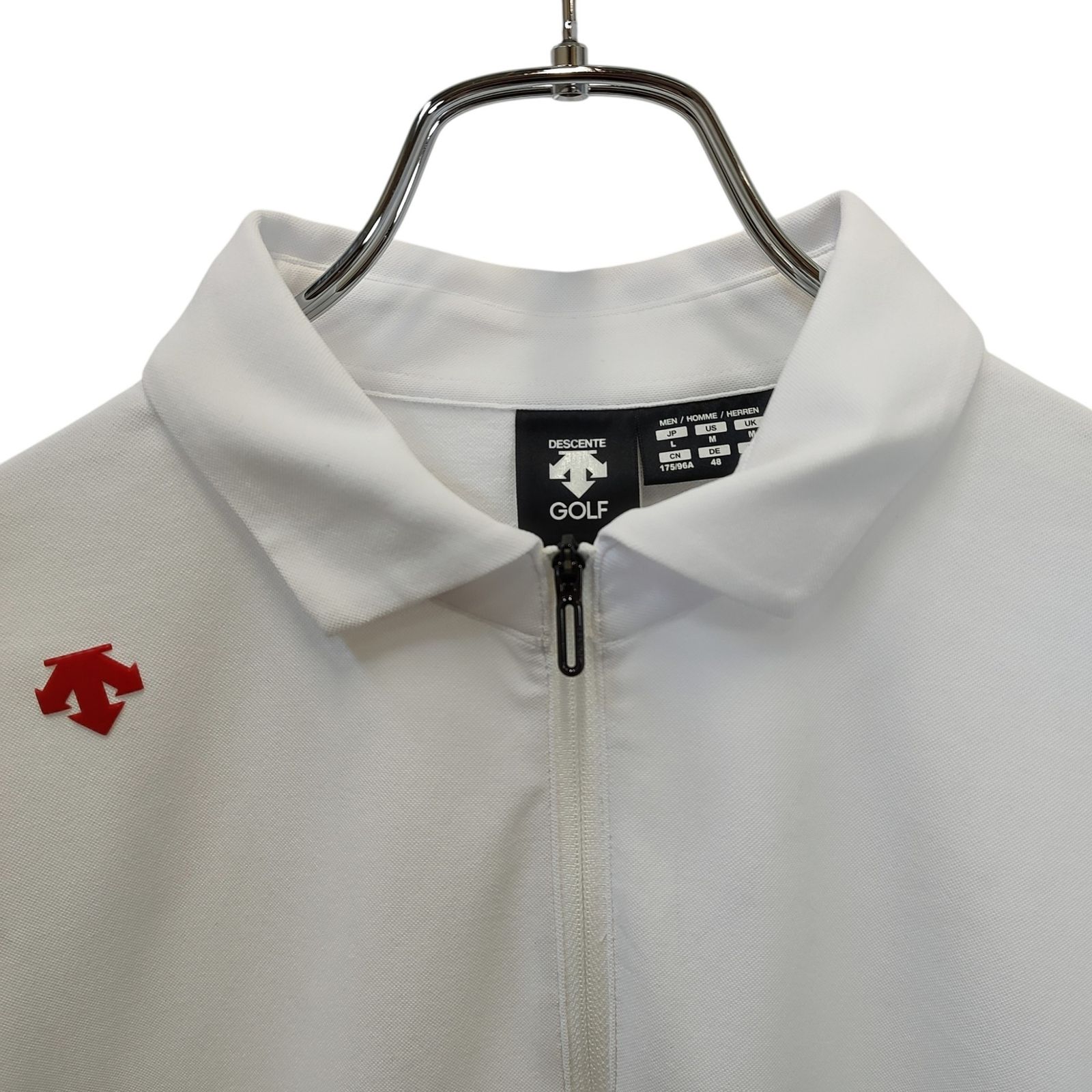 DESCENTE GOLF デサントゴルフ ライジングデザイン ハーフジップ 半袖