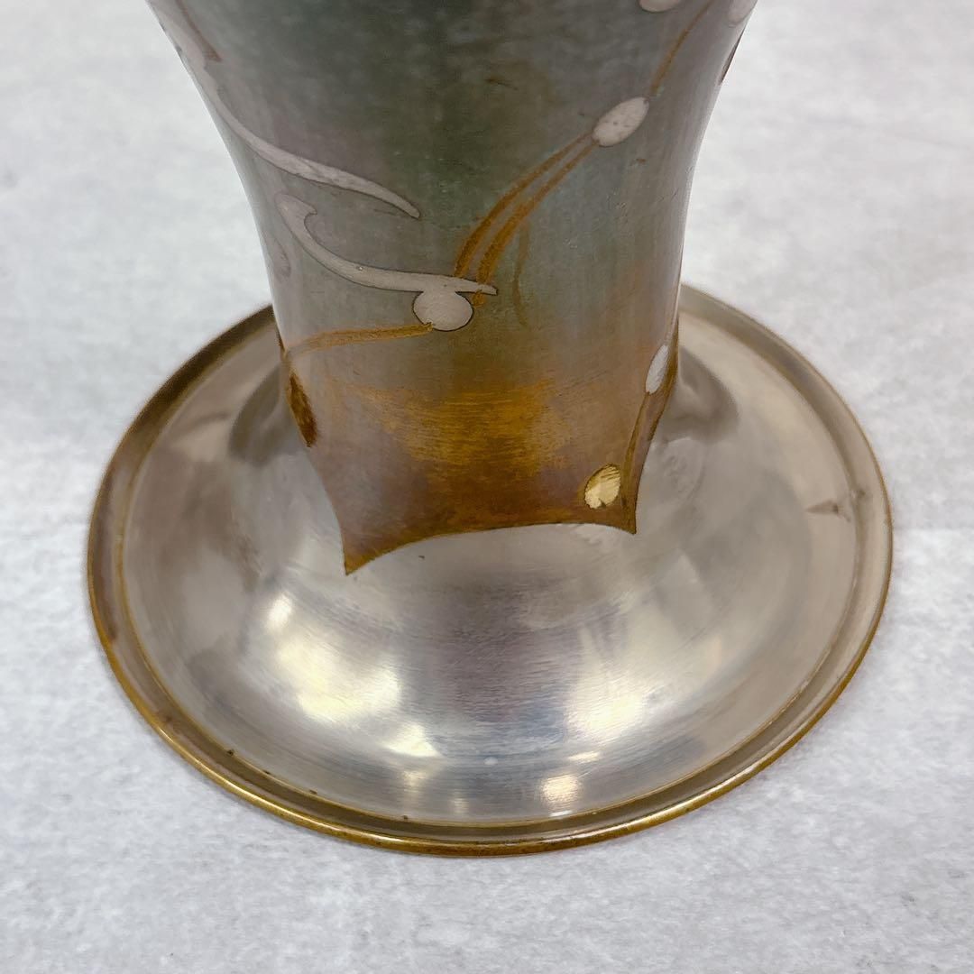 S194 WMF ヴェーエムエフ 花瓶 イコラ 金属工芸品 エナメル彩色 ドイツ