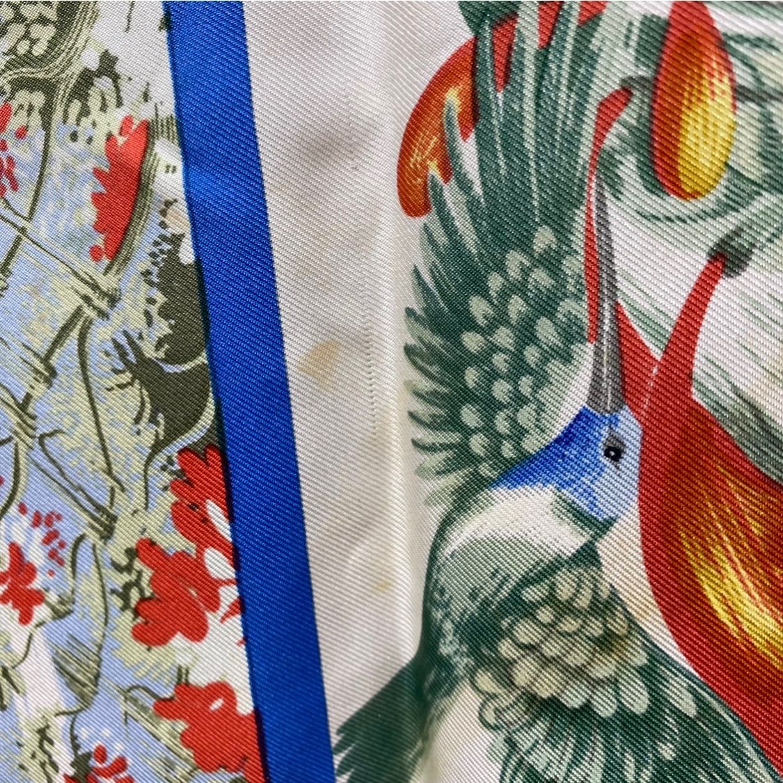 エルメス カレ90 TROPIQUES シルクスカーフ トロピカル ブルー HERMES