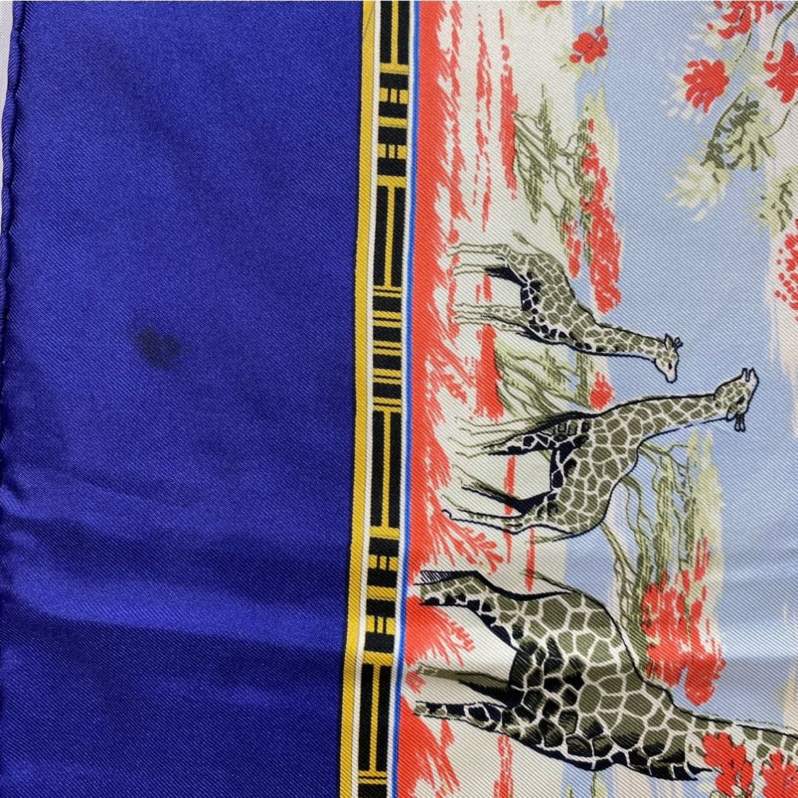 エルメス カレ90 TROPIQUES シルクスカーフ トロピカル ブルー HERMES