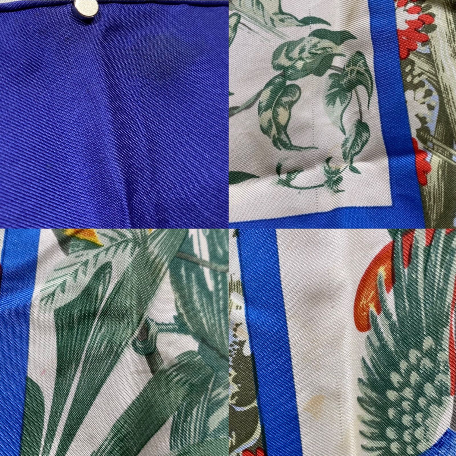エルメス カレ90 TROPIQUES シルクスカーフ トロピカル ブルー HERMES