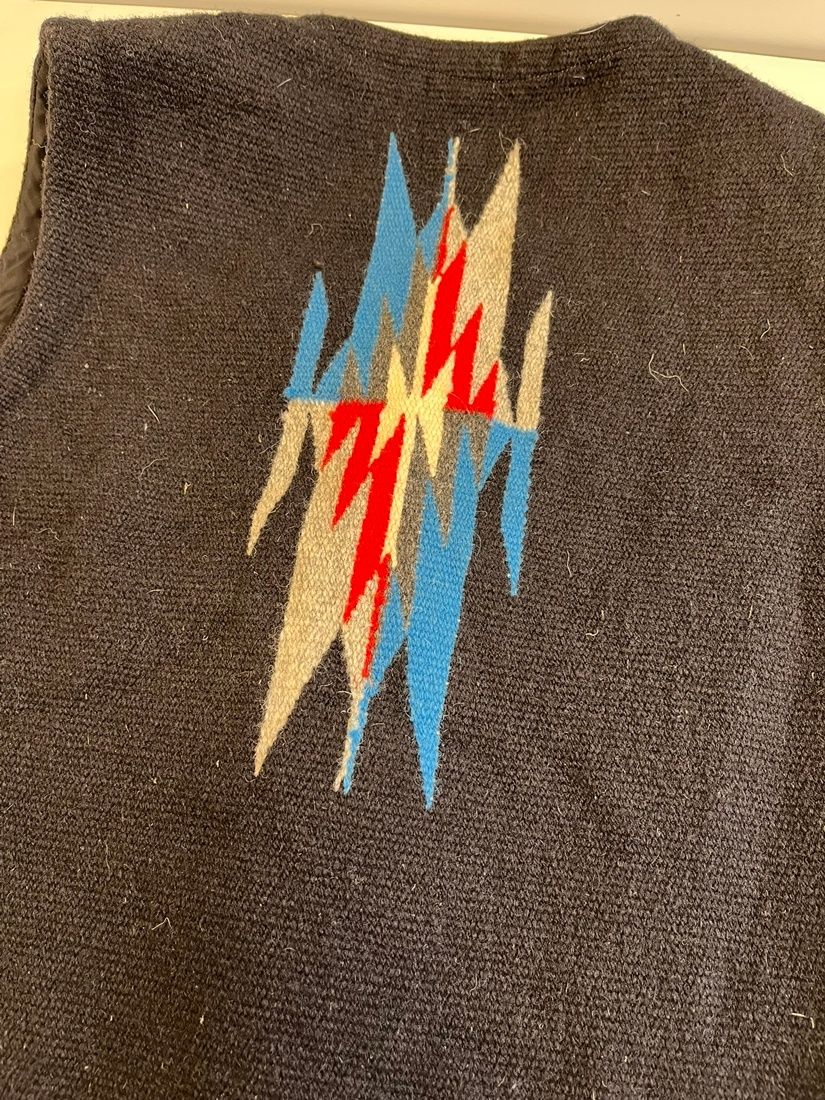 ORTEGA’S　オルテガ　チマヨベスト　くるみボタン　CHIMAYO VEST オルテガ ORTEGA'S CHIMAYO VEST チマヨベスト くるみボタン 手織り