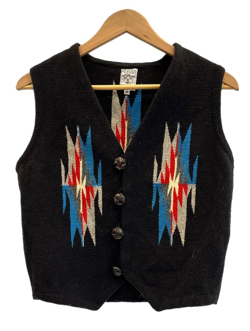 ORTEGA’S　オルテガ　チマヨベスト　くるみボタン　CHIMAYO VEST オルテガ ORTEGA'S CHIMAYO VEST チマヨベスト くるみボタン 手織り