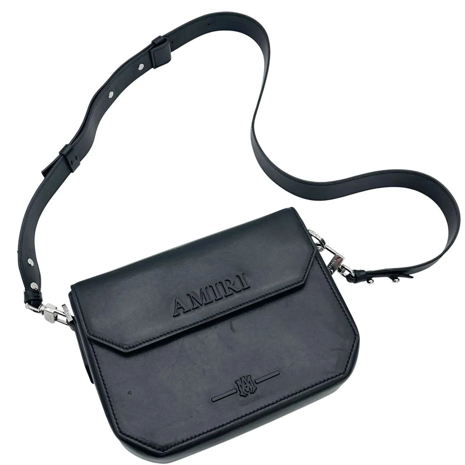 AMIRI ボディバッグ AMIRI バンダナ ジャカード デニム クロスボディバッグ 人気 (AMIRI