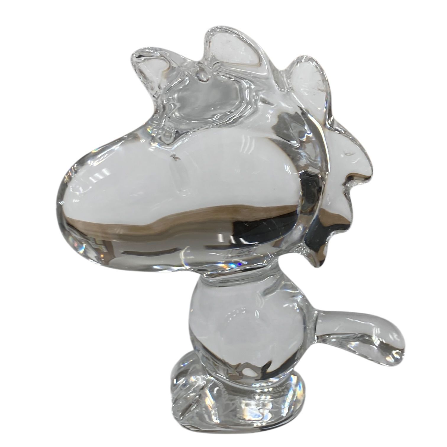 バカラ　スヌーピー＆ウッドストック　クリスタル 美品】 バカラ Baccarat スヌーピー ウッドストック クリスタル