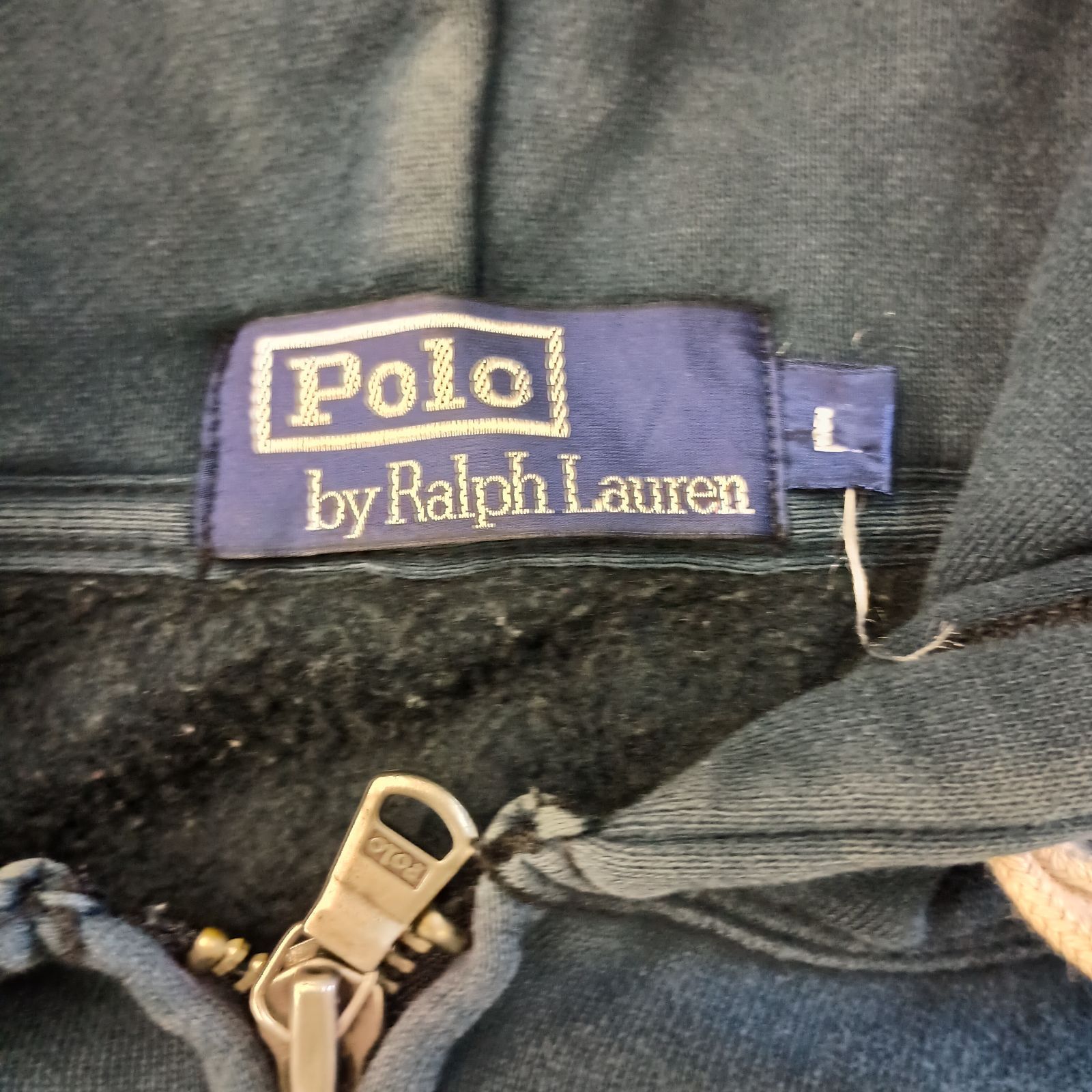 Polo by Ralph Lauren ジップアップ パーカー ネイビー系 Lサイズ KK 