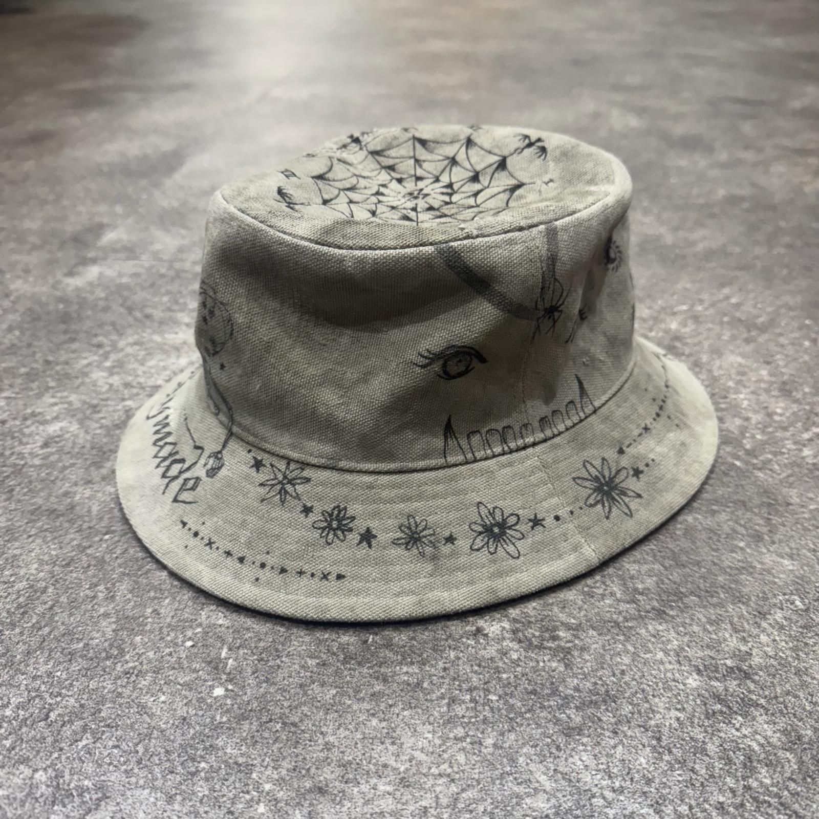参考上代85800円 READYMADE × Dr.WOO 23AW BUCKET HAT TATOO バケット 