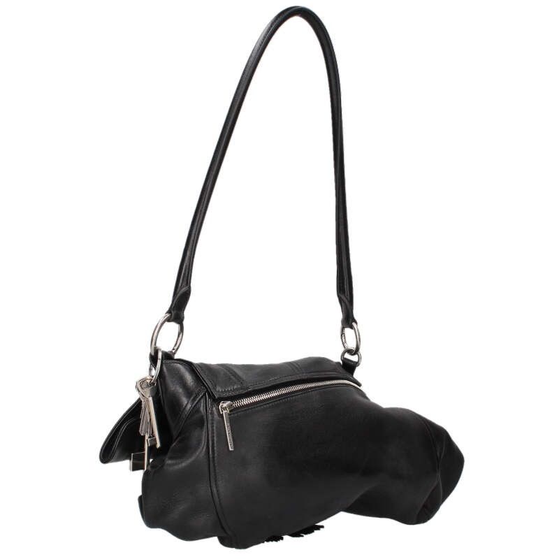バレンシアガ 829490/Broken Bag チェーン装飾レザークラッチバッグ