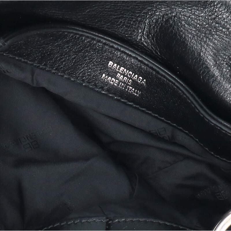 バレンシアガ 829490/Broken Bag チェーン装飾レザークラッチバッグ