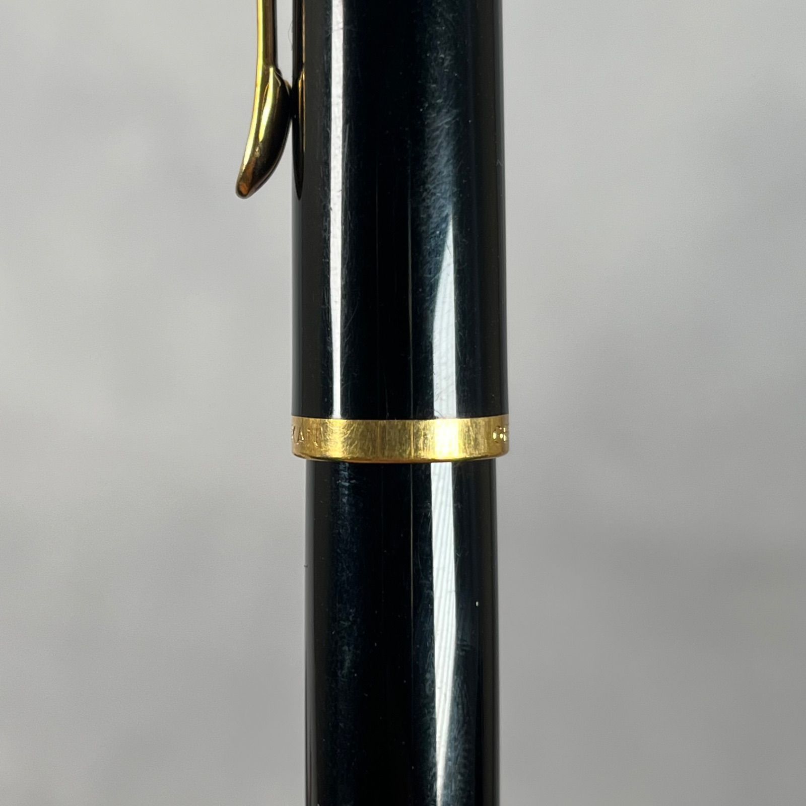 管2603-259】Pelikan ペリカン F 万年筆 ブラック×ゴールドトーン 現状 