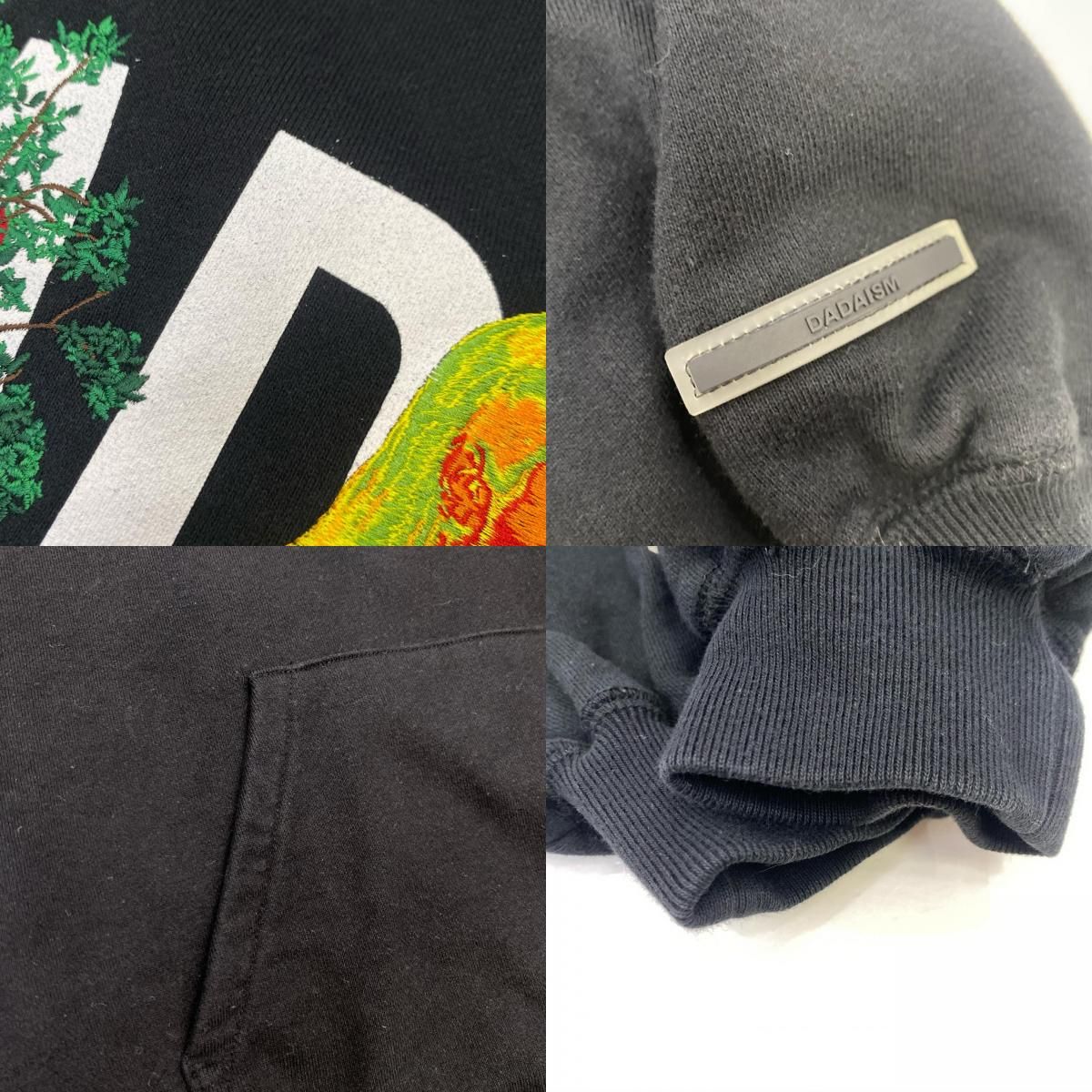 【姫路東店】 中古 CHRISTIAN DADA | クリスチャンダダ パーカー DADA ロゴエンブロイダリーフーディー CDM-19W-0401A ブラック サイズ：44 【111】 姫路東店】 中古 CHRISTIAN DADA | クリスチャンダダ パーカー DADA