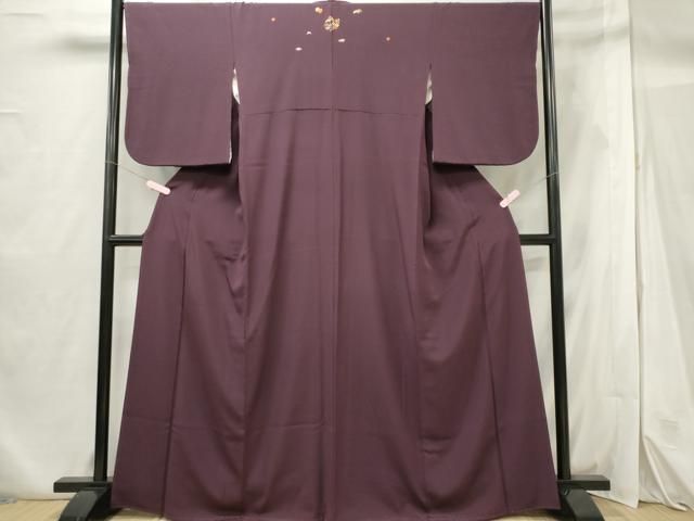 平和屋着物●上質な色無地　葡萄色　正絹　逸品　未使用　AABH0848fy 平和屋着物○上質な色無地 葡萄色 正絹 逸品 未使用 AABH0848fyの通販