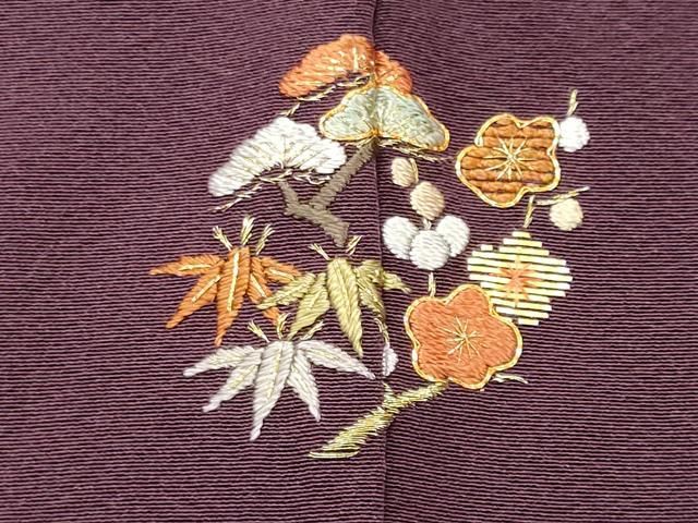 平和屋着物□上質な色無地 葡萄色 正絹 逸品 CABF6537ou - メルカリ