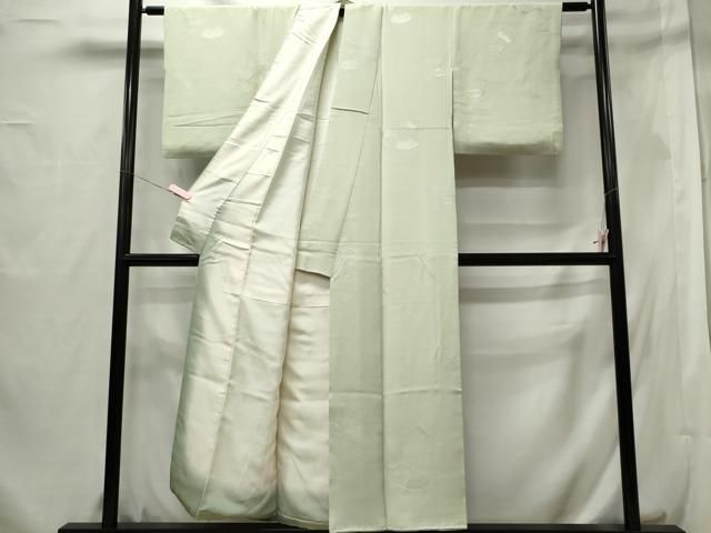 平和屋着物▽上質な色無地　単衣　白緑色　正絹　逸品　AABG4251jh 2026年最新】Yahoo!オークション -平和屋 着物 無地(色無地)の中古品