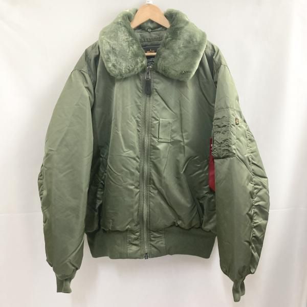 【中古】ALPHA B-15 サイズXL カーキ アルファ フライトジャケット 8310-483250-290[19][240019517773] 中古】ALPHA B-15 サイズXL カーキ アルファ フライトジャケット 8310